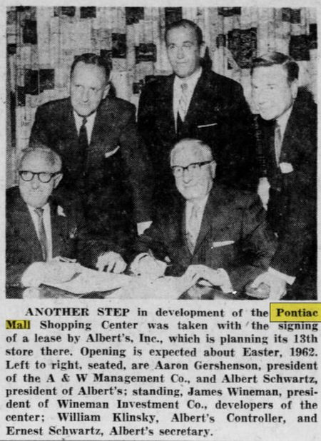 Summit Place Mall (Pontiac Mall) - July 1961 Article